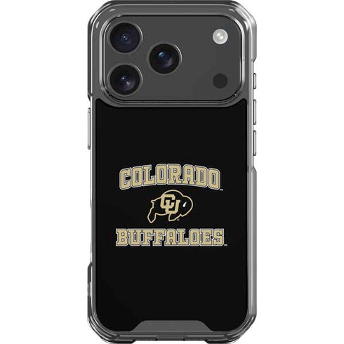 University of Colorado CU Logo on Gold iPhone 17 Pro Clear Case