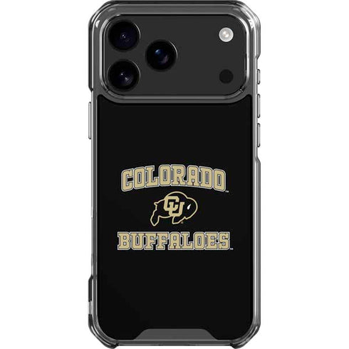 University of Colorado CU Logo on Gold iPhone 17 Pro Max Clear Case