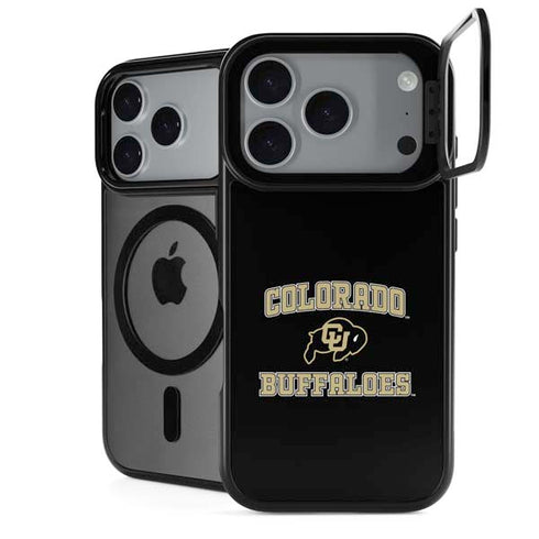 University of Colorado CU Logo on Gold iPhone 18 Pro Kickstand Case