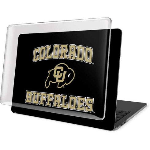 University of Colorado CU Logo on Gold MacBook Pro 15in (2016-19) Case plus Skin