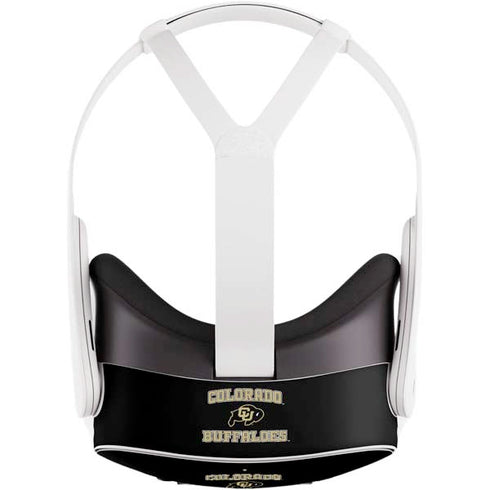 University of Colorado CU Logo on Gold Meta Quest 3S Skin