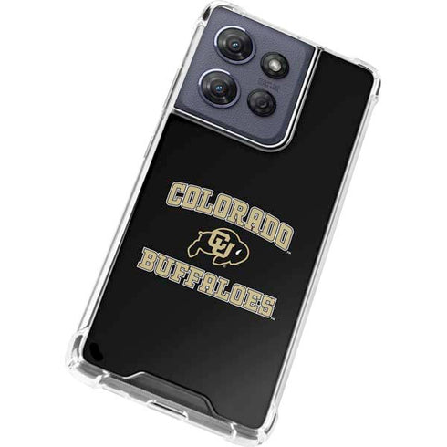 University of Colorado CU Logo on Gold Moto G 5G (2025) Clear Case