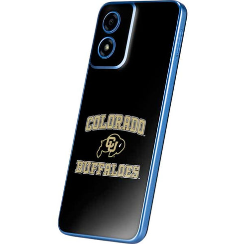 University of Colorado CU Logo on Gold Moto G Play 4G (2024) Skin