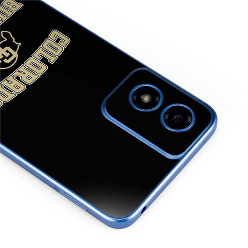 University of Colorado CU Logo on Gold Moto G Play 4G (2024) Skin