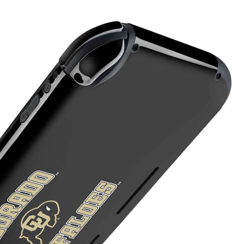 University of Colorado CU Logo on Gold Nintendo Switch Lite Skin