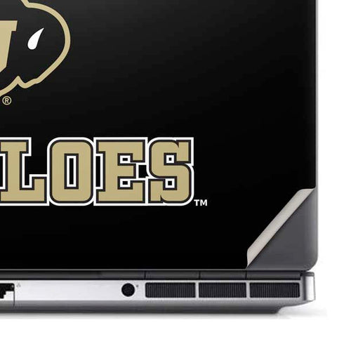 University of Colorado CU Logo on Gold Dell Precision Skin