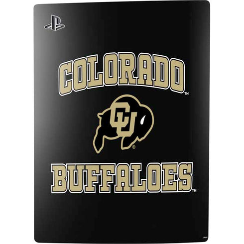 University of Colorado CU Logo on Gold PS5 Bundle Skin