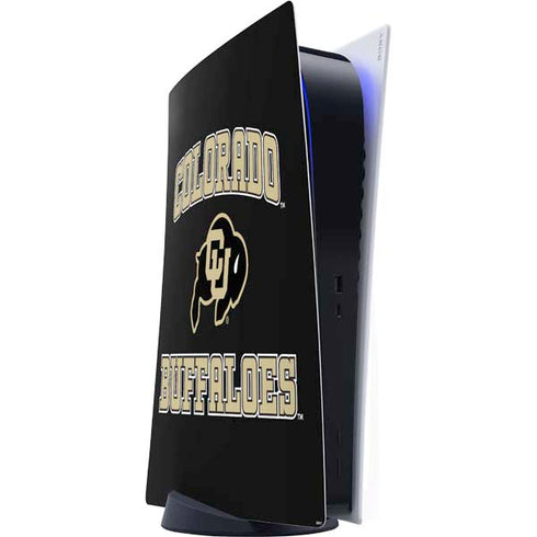 University of Colorado CU Logo on Gold PlayStation PS5 Skins