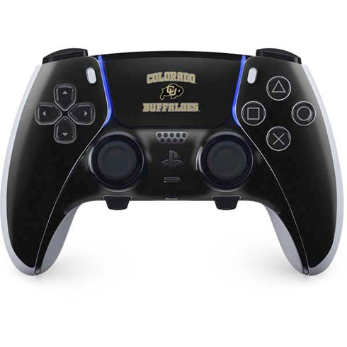 University of Colorado CU Logo on Gold PlayStation PS5 Skins