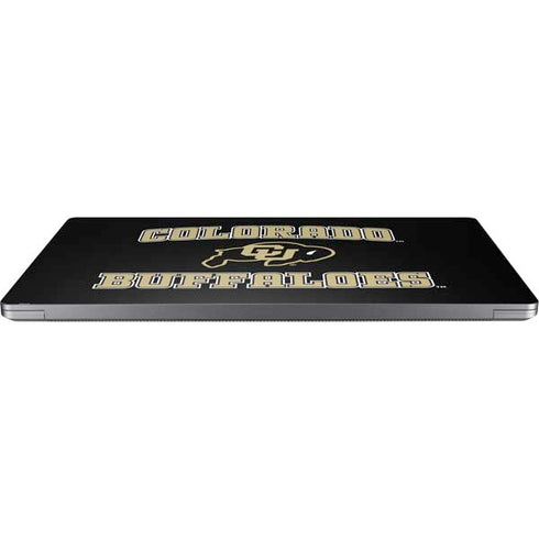 University of Colorado CU Logo on Gold Laptop Skins