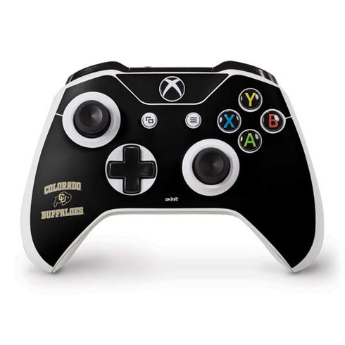 University of Colorado CU Logo on Gold Xbox One Skins