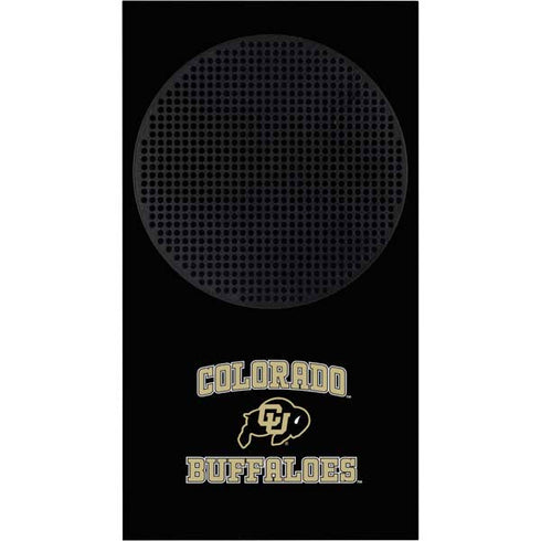 University of Colorado CU Logo on Gold Xbox Series S Bundle Skin