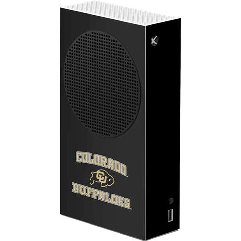 University of Colorado CU Logo on Gold Xbox Series S Skins