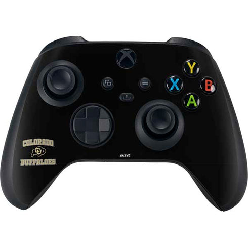 University of Colorado CU Logo on Gold Xbox Series X Skins