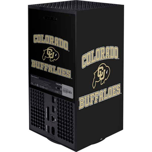 University of Colorado CU Logo on Gold XBox Series X Digital Edition Bundle Skin