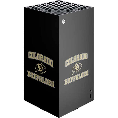 University of Colorado CU Logo on Gold Xbox Series X Skins