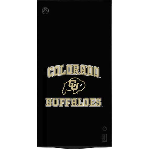 University of Colorado CU Logo on Gold XBox Series X Digital Edition Console Skin