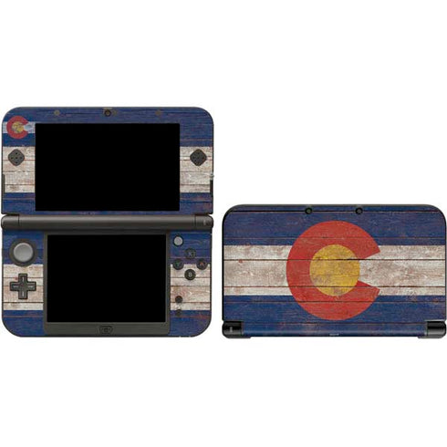 Colorado Flag Dark Wood Nintendo Skins
