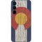 Colorado Flag Dark Wood Galaxy A35 5G Skin