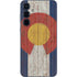 Colorado Flag Dark Wood Galaxy A35 5G Skin