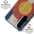 Colorado Flag Dark Wood Galaxy A36 5G Clear Case