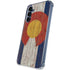 Colorado Flag Dark Wood Galaxy A55 5G Clear Case