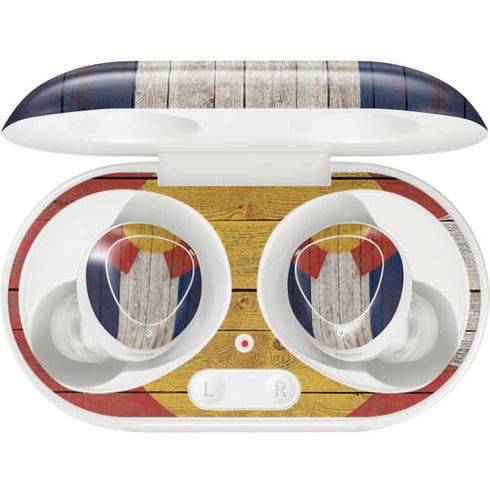 Colorado Flag Dark Wood Galaxy Buds Plus Skin