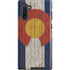 Colorado Flag Dark Wood Galaxy Cases