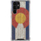 Colorado Flag Dark Wood Galaxy S23 Ultra Clear Case