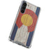 Colorado Flag Dark Wood Galaxy S24 FE Clear Case