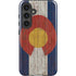 Colorado Flag Dark Wood Galaxy S25 Impact Case