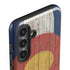 Colorado Flag Dark Wood Galaxy S25 Impact Case