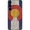 Colorado Flag Dark Wood Galaxy S24 Plus Skin