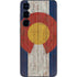 Colorado Flag Dark Wood Galaxy S24 Plus Skin