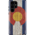 Colorado Flag Dark Wood Galaxy Cases