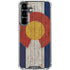 Colorado Flag Dark Wood Galaxy S26 Clear Case