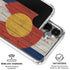 Colorado Flag Dark Wood Galaxy S26 Clear Case