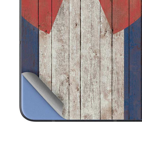 Colorado Flag Dark Wood Galaxy Z Fold5 5G Skin