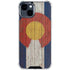 Colorado Flag Dark Wood iPhone 15 Clear Case