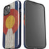 Colorado Flag Dark Wood iPhone 15 Impact Case