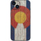 Colorado Flag Dark Wood iPhone 15 Skin