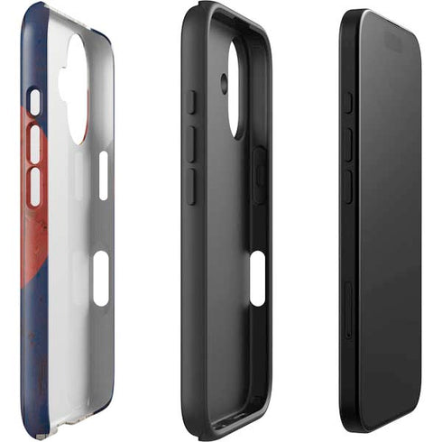 Colorado Flag Dark Wood iPhone 16 Plus Impact Case