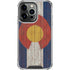 Colorado Flag Dark Wood iPhone 16 Pro Clear Case