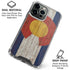 Colorado Flag Dark Wood iPhone 16 Pro Clear Case