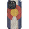 Colorado Flag Dark Wood iPhone 16 Pro Impact Case