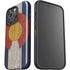 Colorado Flag Dark Wood iPhone 16 Pro Impact Case
