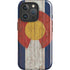 Colorado Flag Dark Wood iPhone 16 Pro Magsafe Impact Case