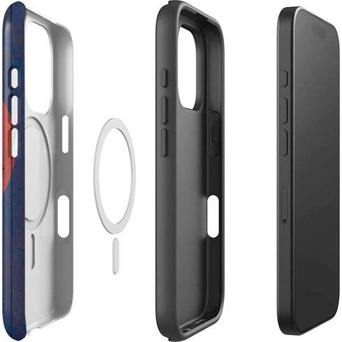 Colorado Flag Dark Wood iPhone 16 Pro Magsafe Impact Case