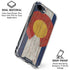 Colorado Flag Dark Wood iPhone 16e Clear Case