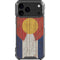 Colorado Flag Dark Wood iPhone 18 Pro Max Clear Case